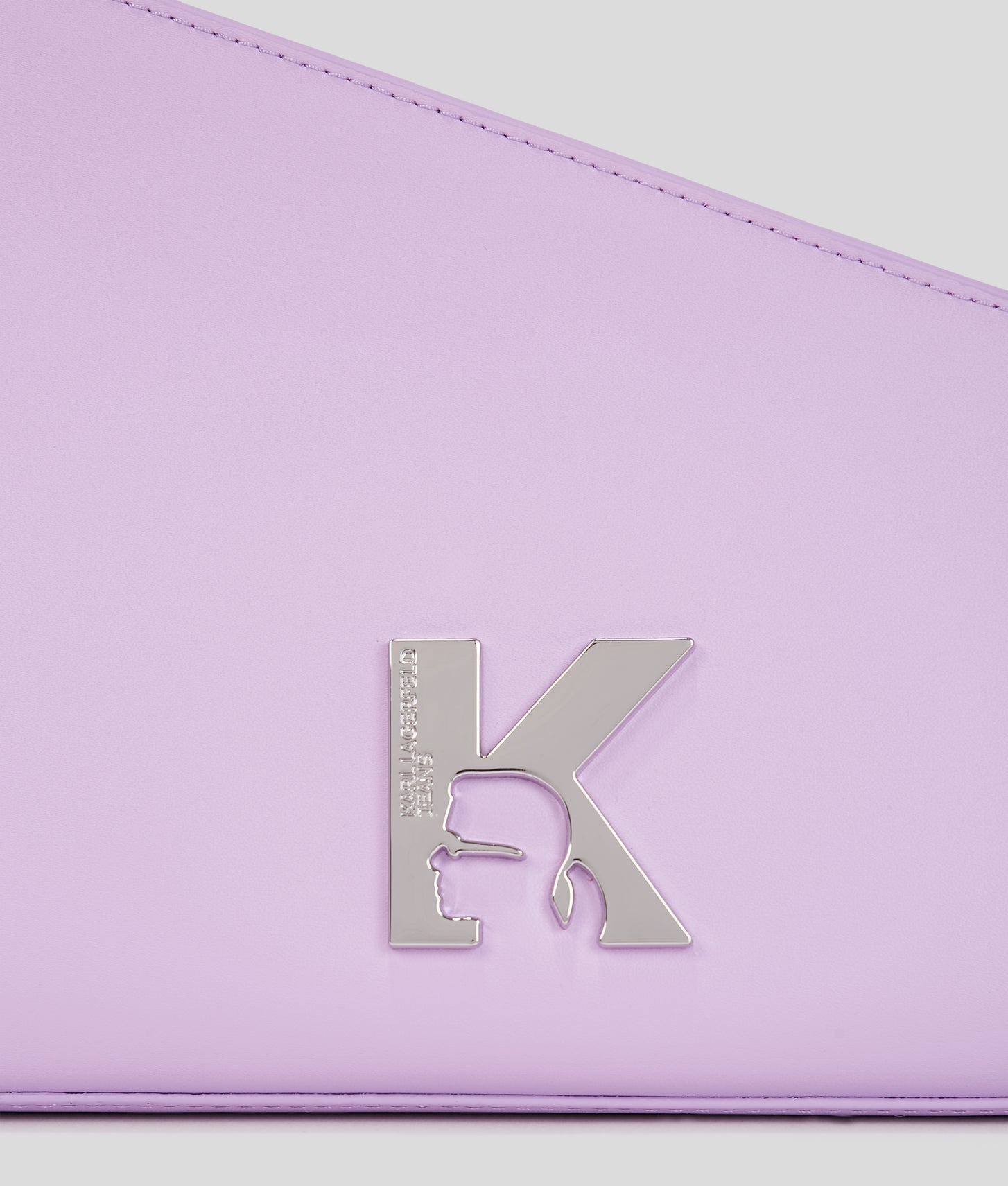 KarlLagerfeld Geo Leather Shoulder Bag Lavendula