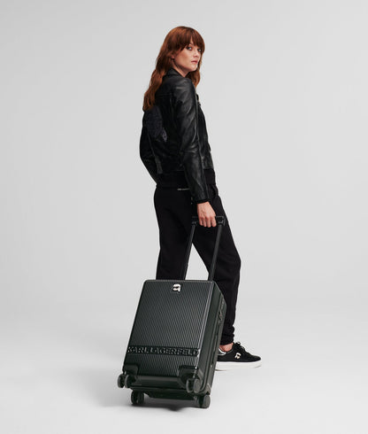 KarlLagerfeld Ikon Hard-Shell Trolley Case Black