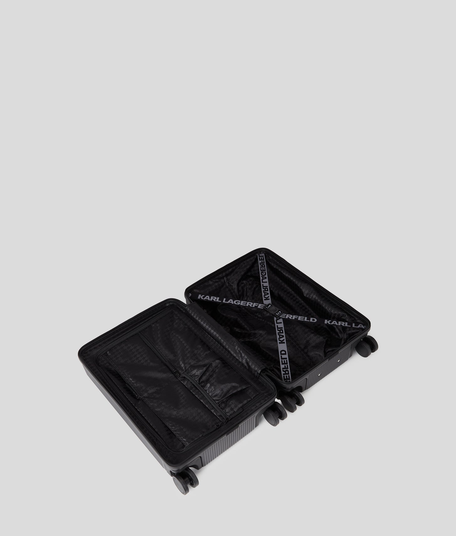 KarlLagerfeld Ikon Hard-Shell Trolley Case Black