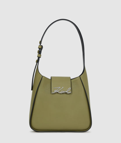 KarlLagerfeld Ksignature Hobo Bag Cedar