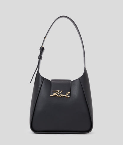 KarlLagerfeld Ksignature Hobo Bag Black