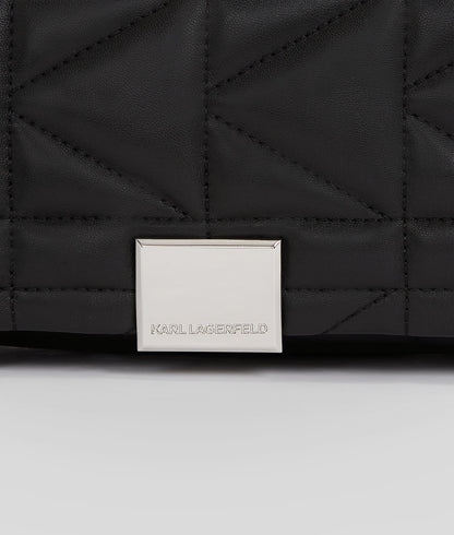 KarlLagerfeld Kkuilt Small Crossbody Bag Black-Nickel