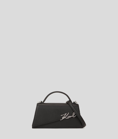 KarlLagerfeld Ksignature Slim Crossbody Bag Black-Nickel