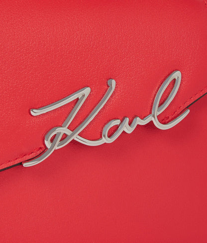 KarlLagerfeld Ksignature Slim Crossbody Bag Hibiscus