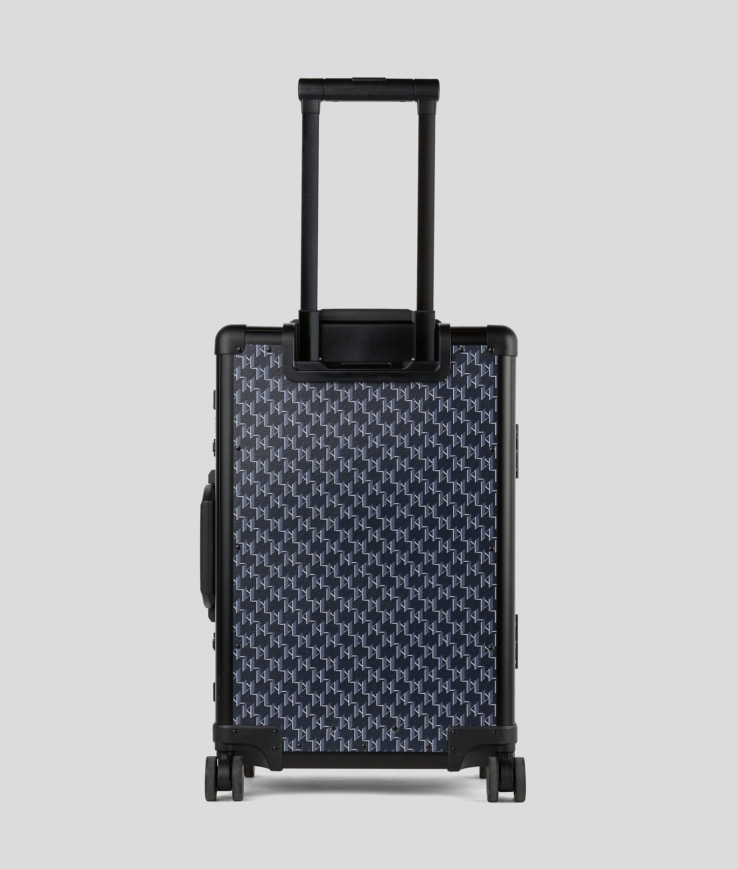 KarlLagerfeld Kvoyage Hard-Shell Trolley Case Navy Blue Monogram