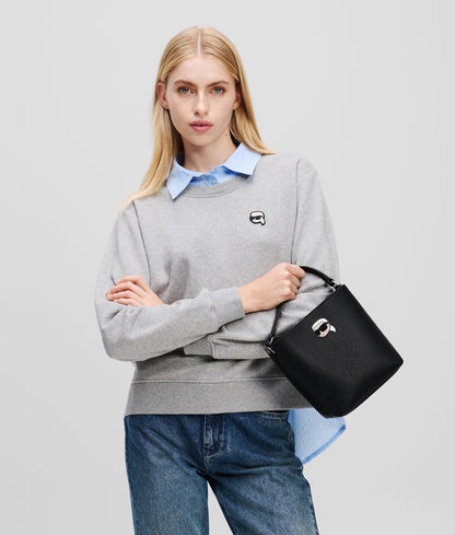 Ikon Pebble Bucket Bag Black Black
