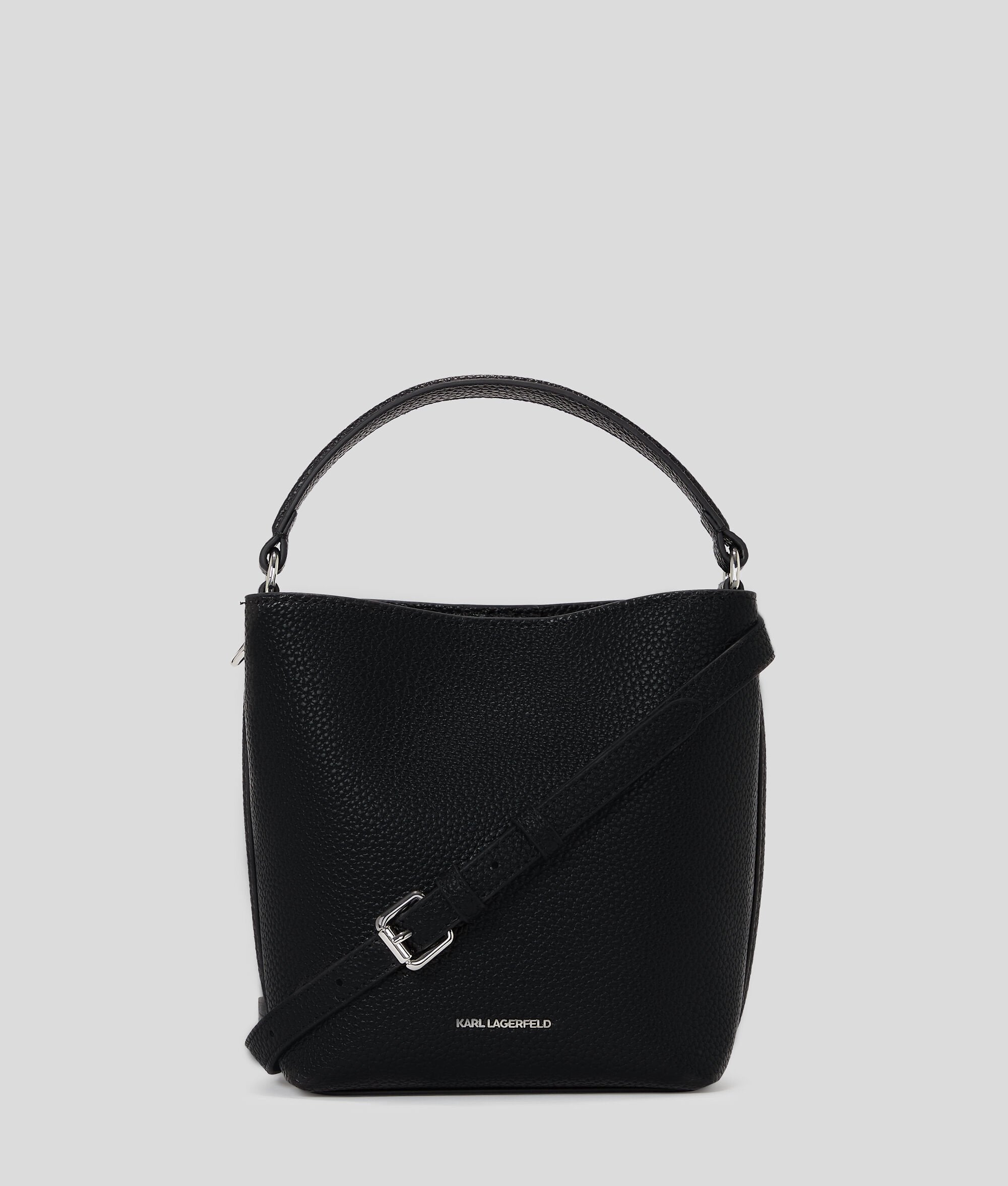 Ikon Pebble Bucket Bag Black Black