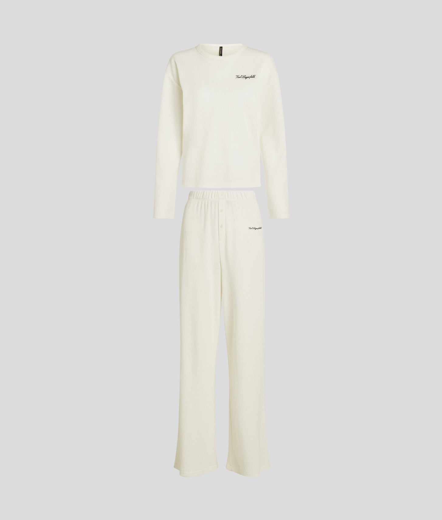 Karl Lagerfeld Hotel Karl Pajama Set Cannoli Cream