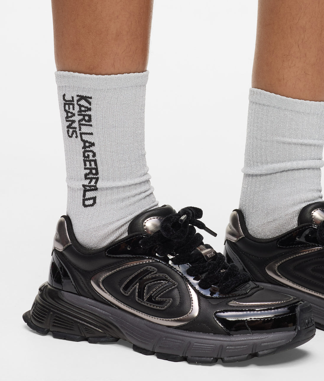 KarlLagerfeld Logo Nylon Backpack Black