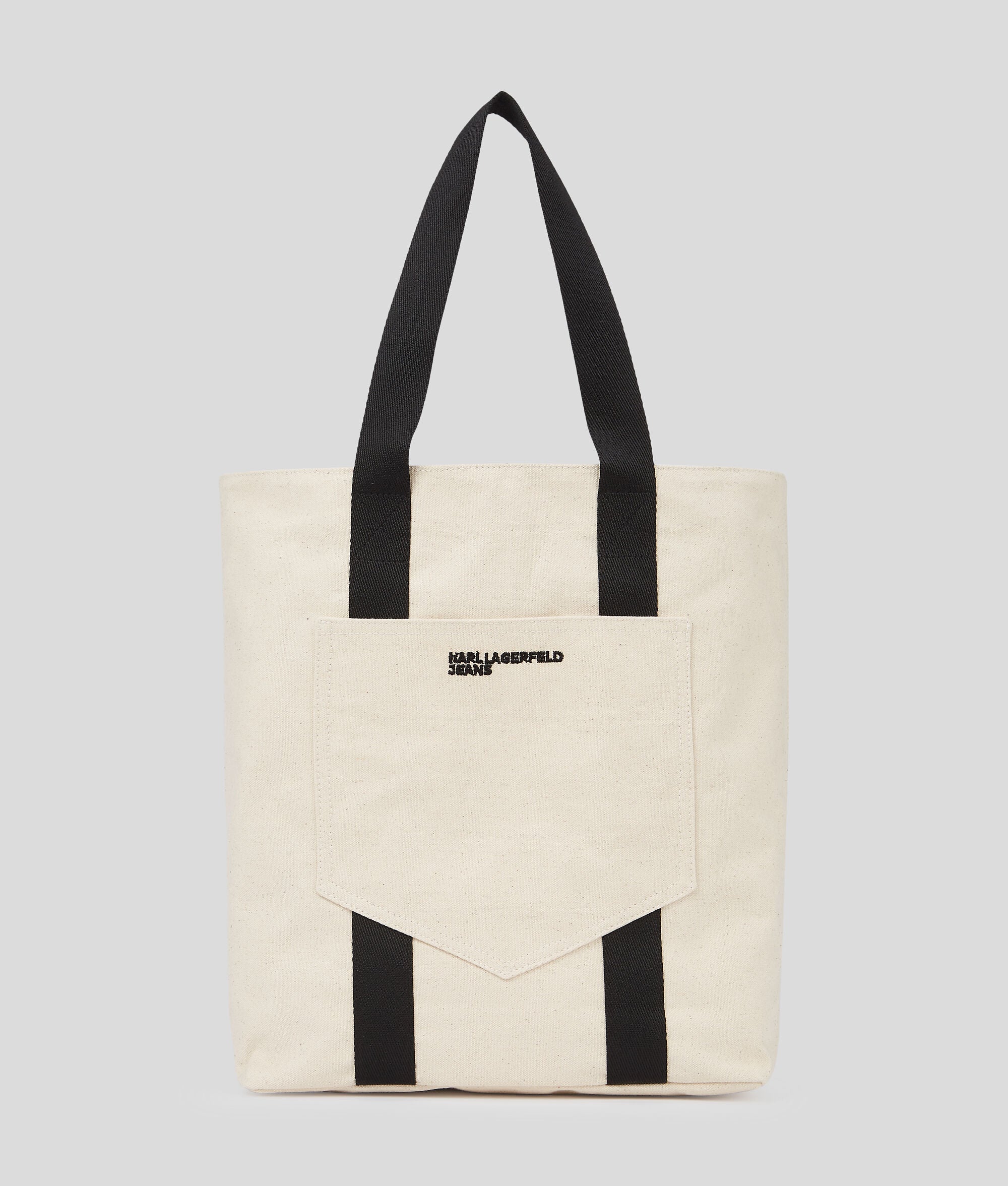 Klj Box Logo Tote Bag Natural Natural