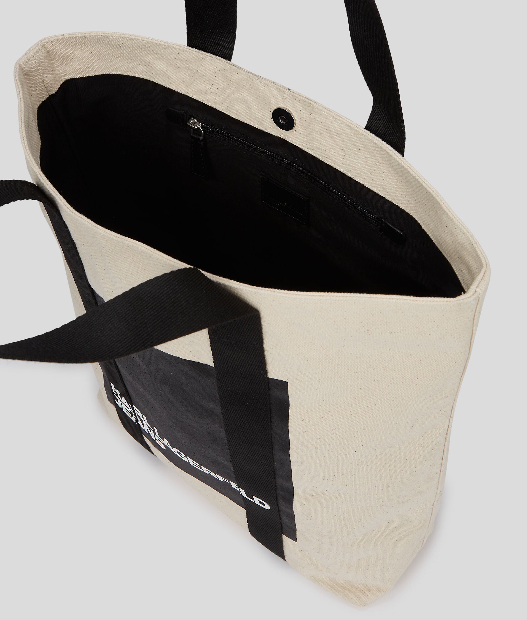 Klj Box Logo Tote Bag Natural Natural