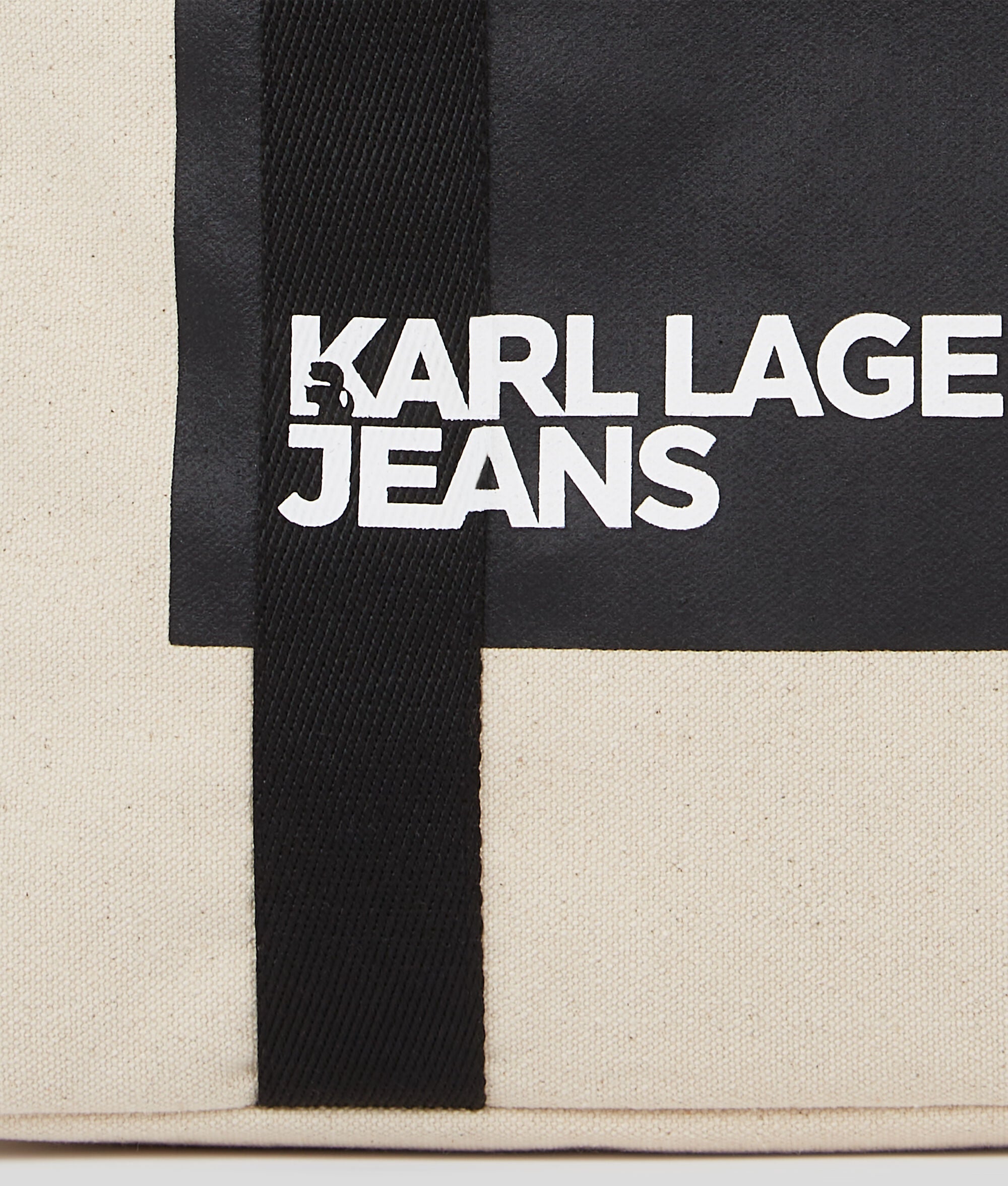 Klj Box Logo Tote Bag Natural Natural