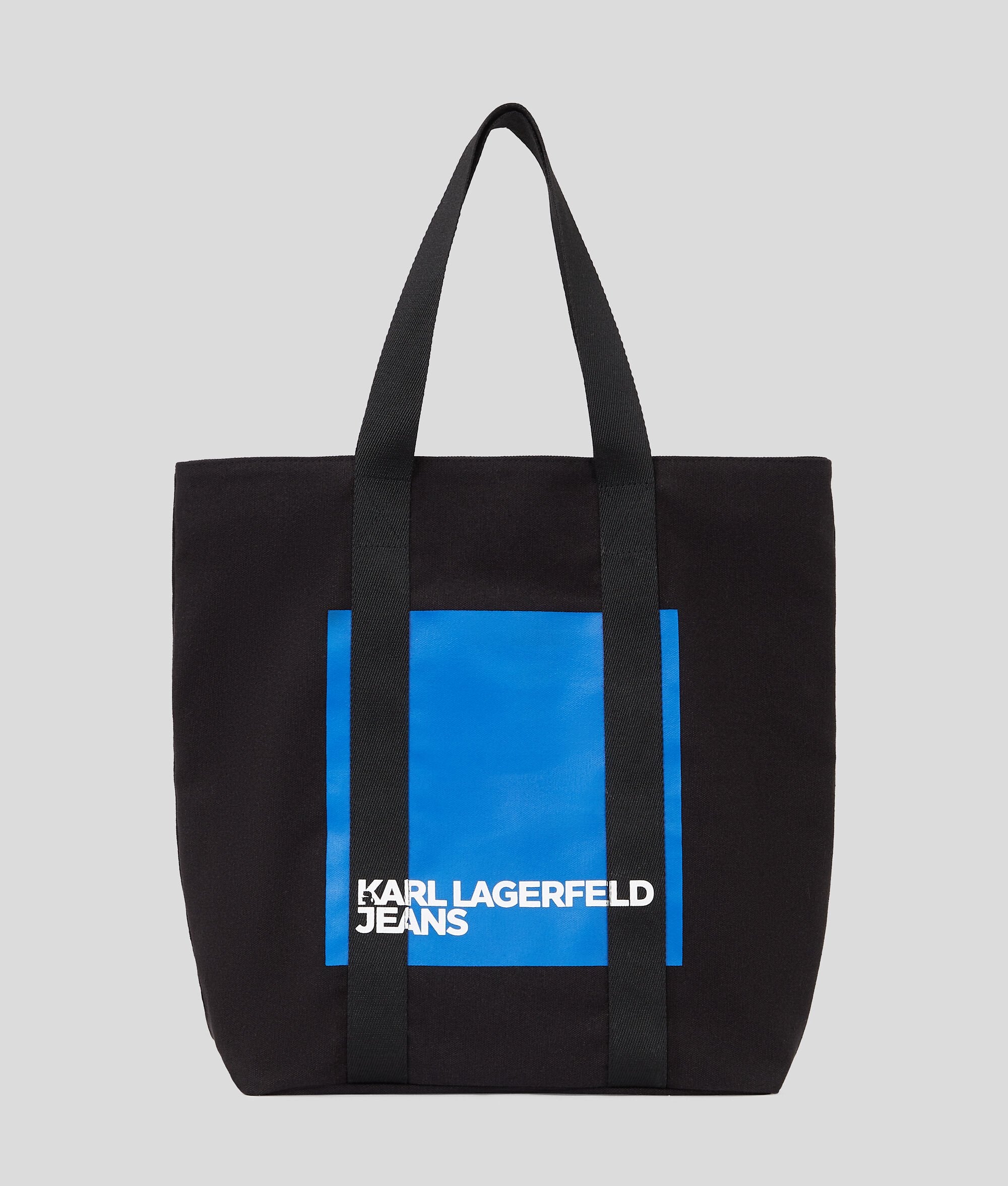 Klj Box Logo Tote Bag Black Black