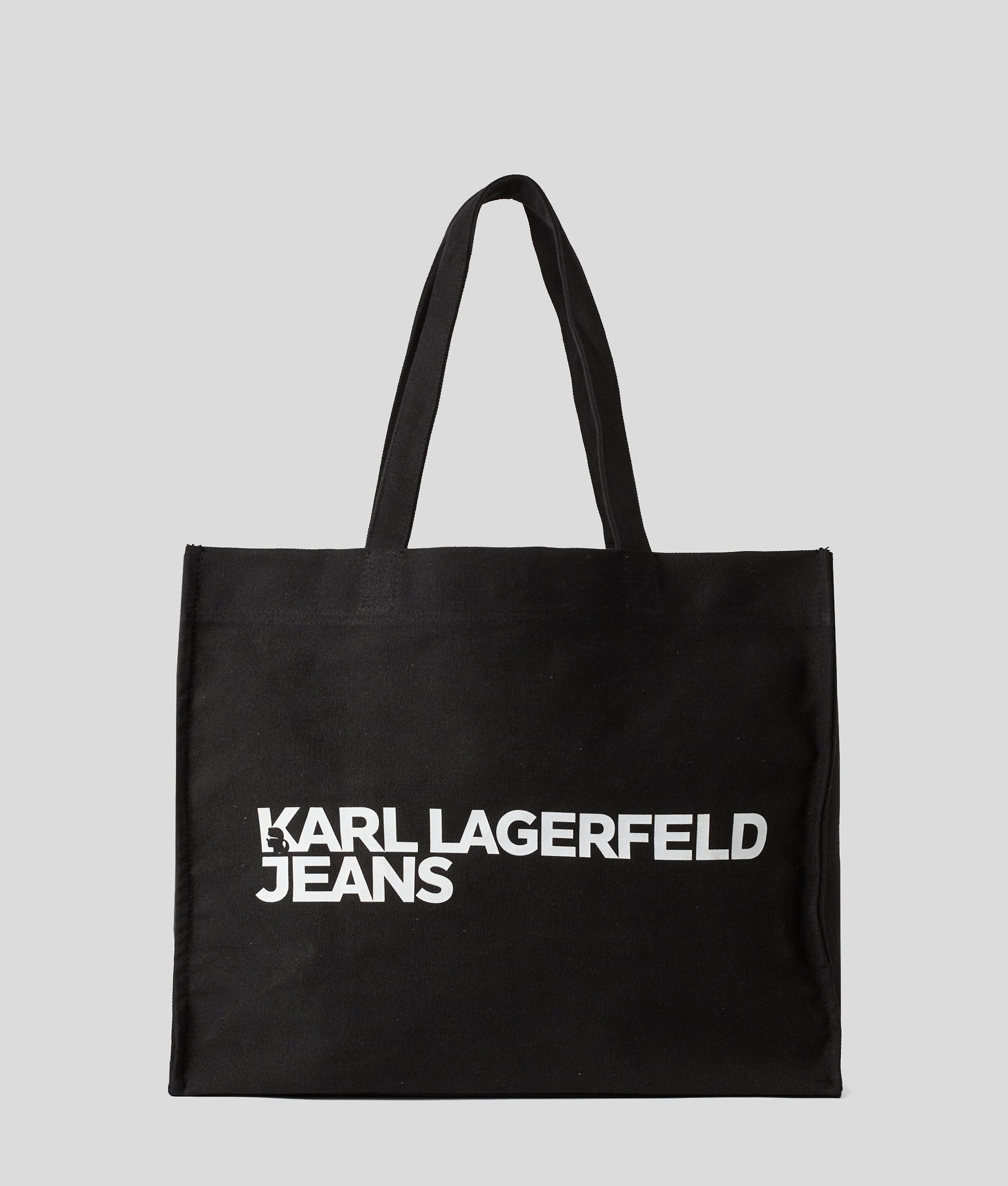 KarlLagerfeld Logo Canvas Shopper Black