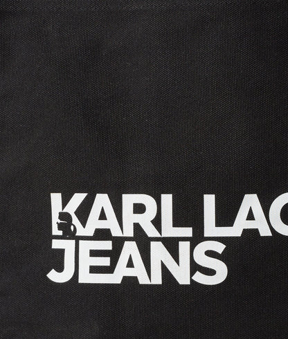 KarlLagerfeld Logo Canvas Shopper Black
