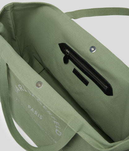KarlLagerfeld Rue St-Guillaume Shopper Oil Green