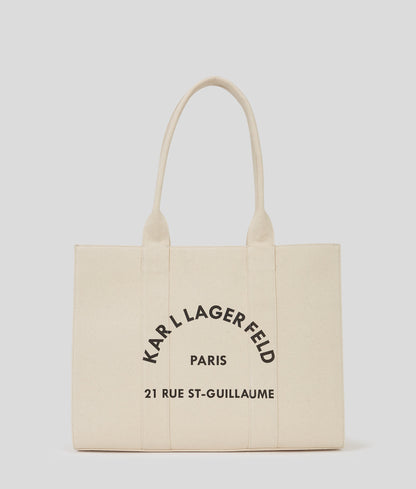 KarlLagerfeld Rue St-Guillaume Large Tote Bag Natural
