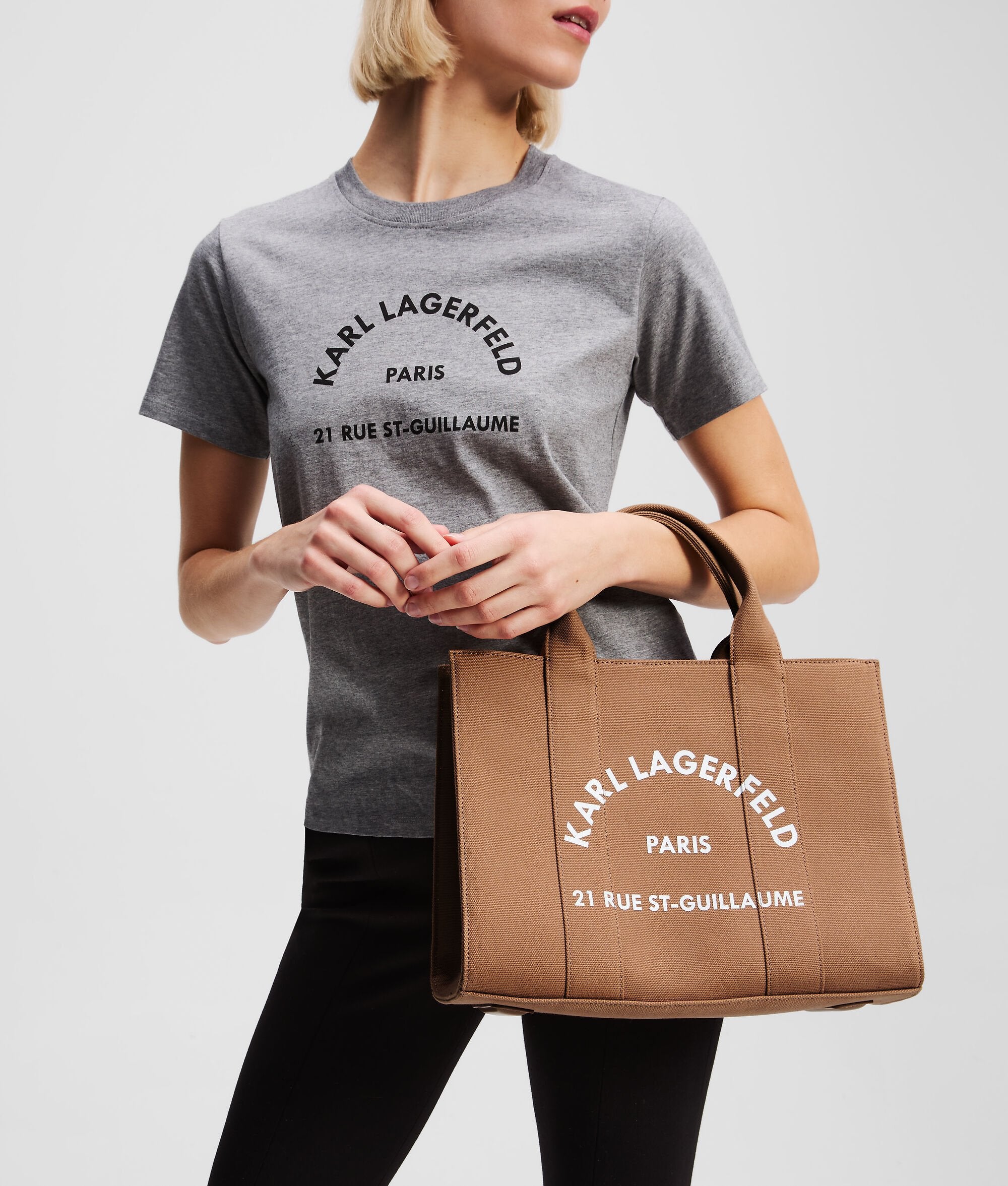 Rue St-Guillaume Medium Square Tote Bag Caramel Caramel