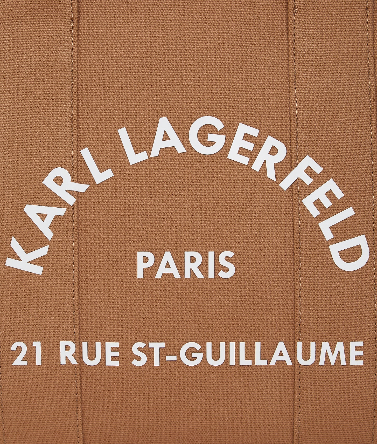 KarlLagerfeld Rue St-Guillaume Medium Square Tote Bag Caramel