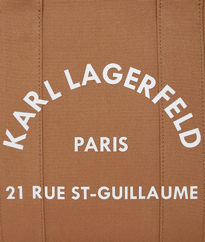 KarlLagerfeld Rue St-Guillaume Medium Square Tote Bag Caramel