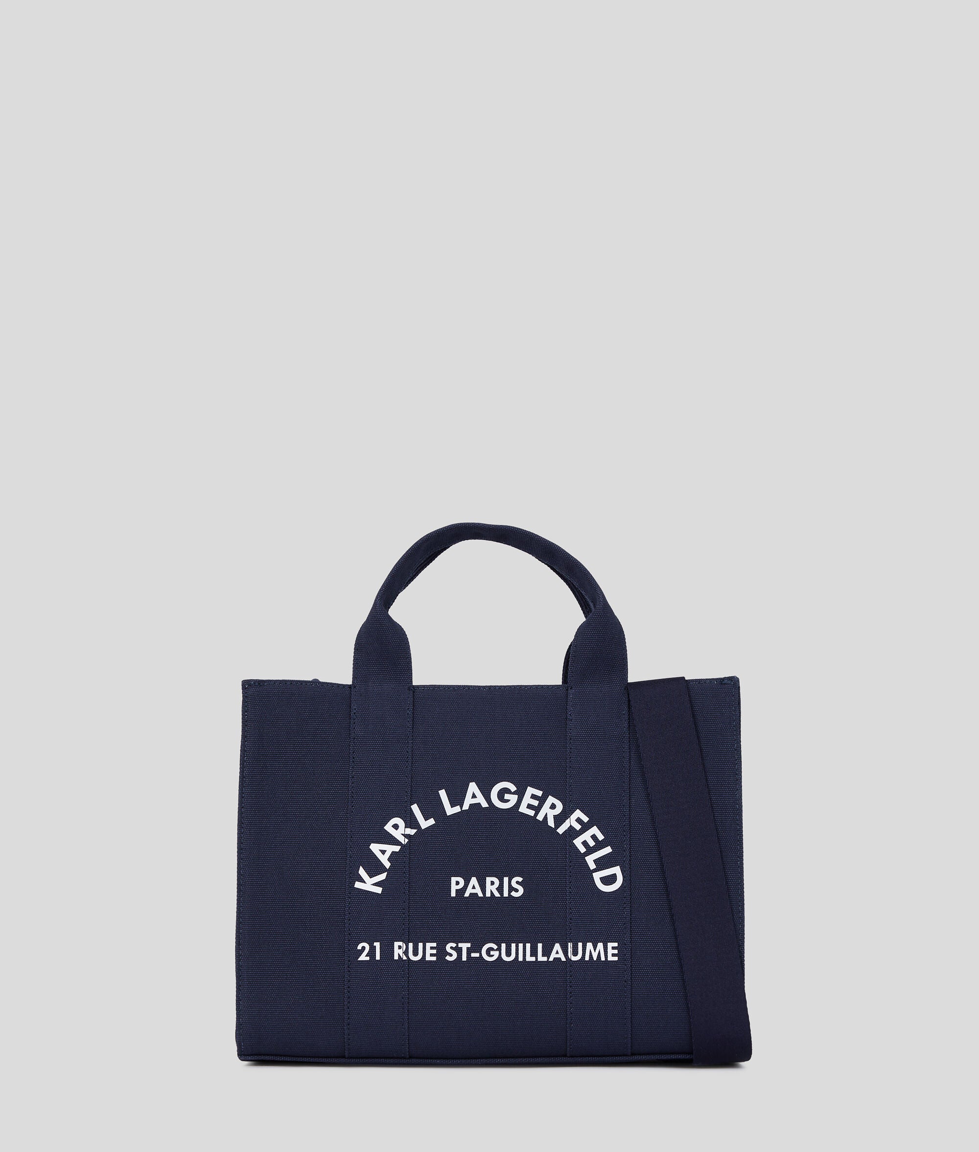 Rue St-Guillaume Medium Square Tote Bag Black Iris Black Iris