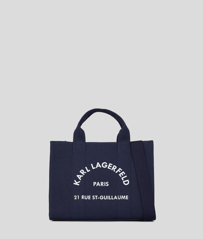 Rue St-Guillaume Medium Square Tote Bag Black Iris Black Iris