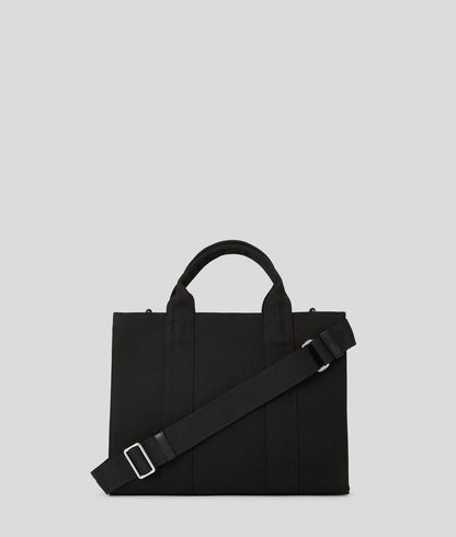 KarlLagerfeld Rue St-Guillaume Medium Square Tote Bag Black