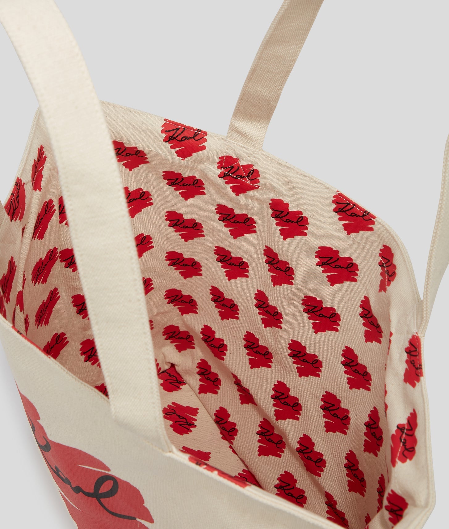 KarlLagerfeld Kheart Reversible Shopper Natural