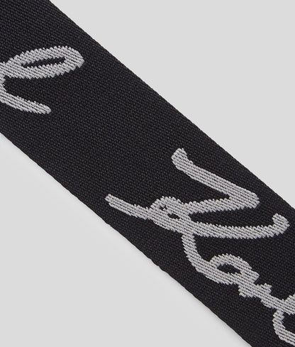 K/Signature Webbing Strap Black Black