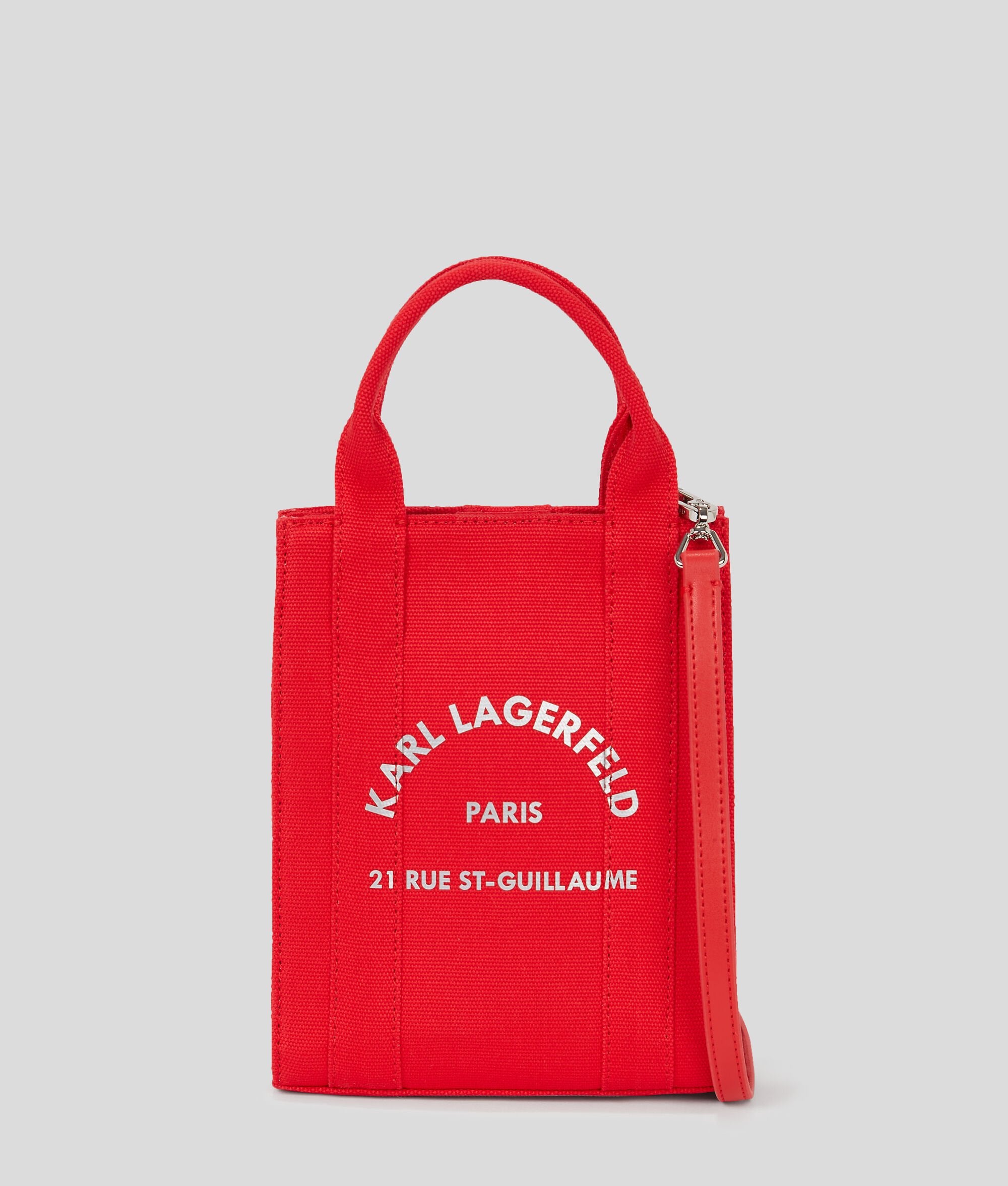 Rue St-Guillaume Square Small Tote Bag Racing Red Racing Red