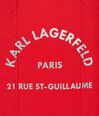 Rue St-Guillaume Square Small Tote Bag Racing Red Racing Red