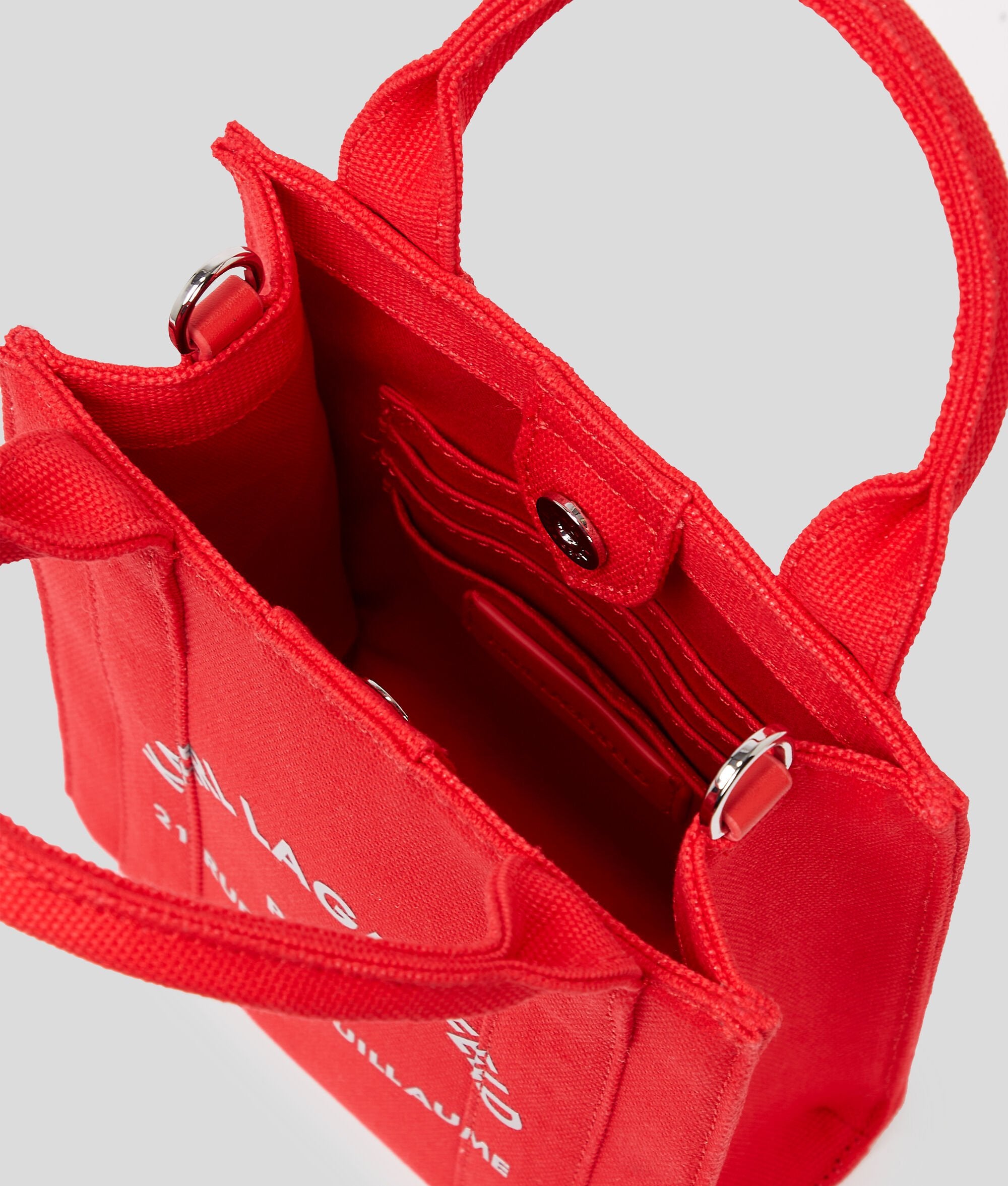 Rue St-Guillaume Square Small Tote Bag Racing Red Racing Red