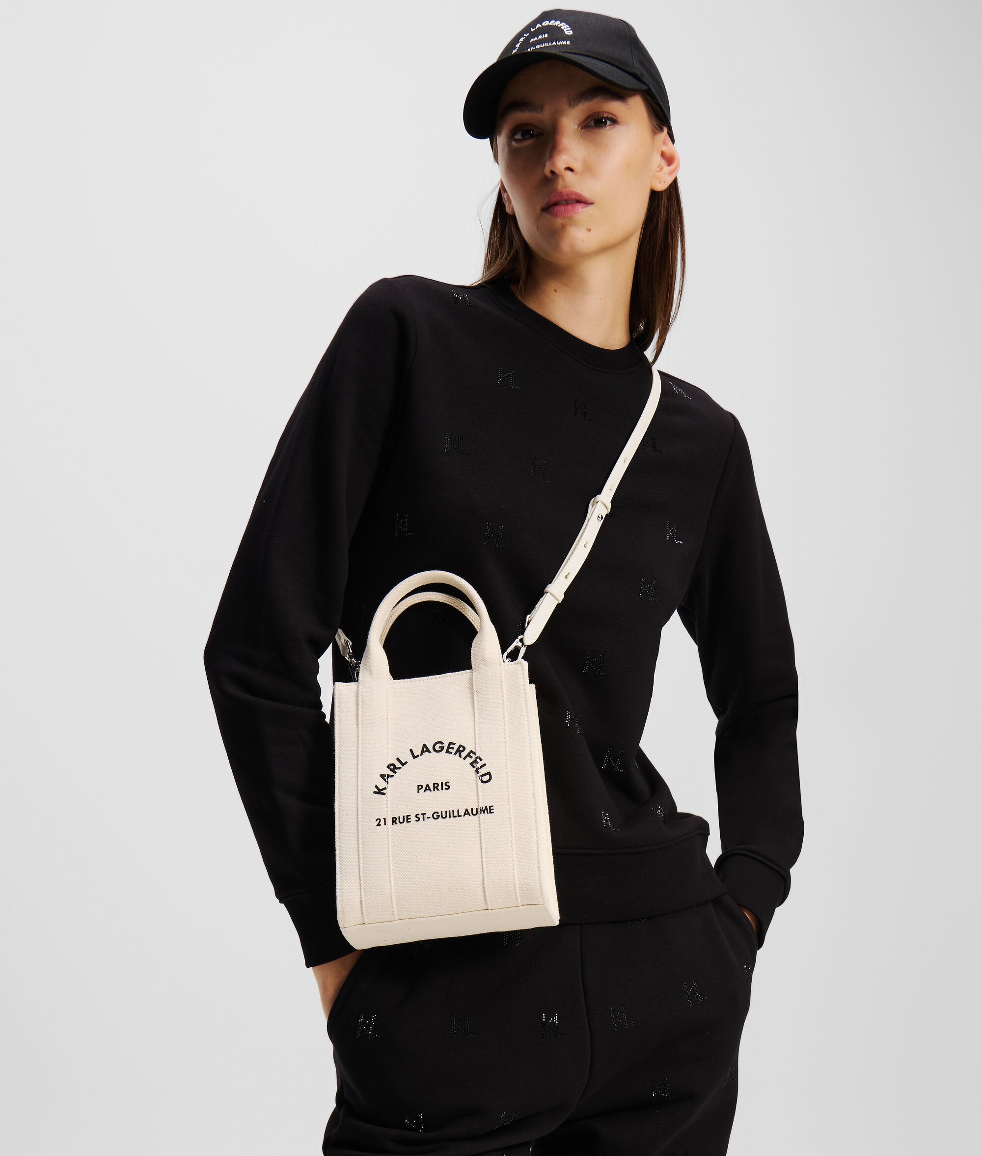 Rue St-Guillaume Square Small Tote Bag Natural Natural