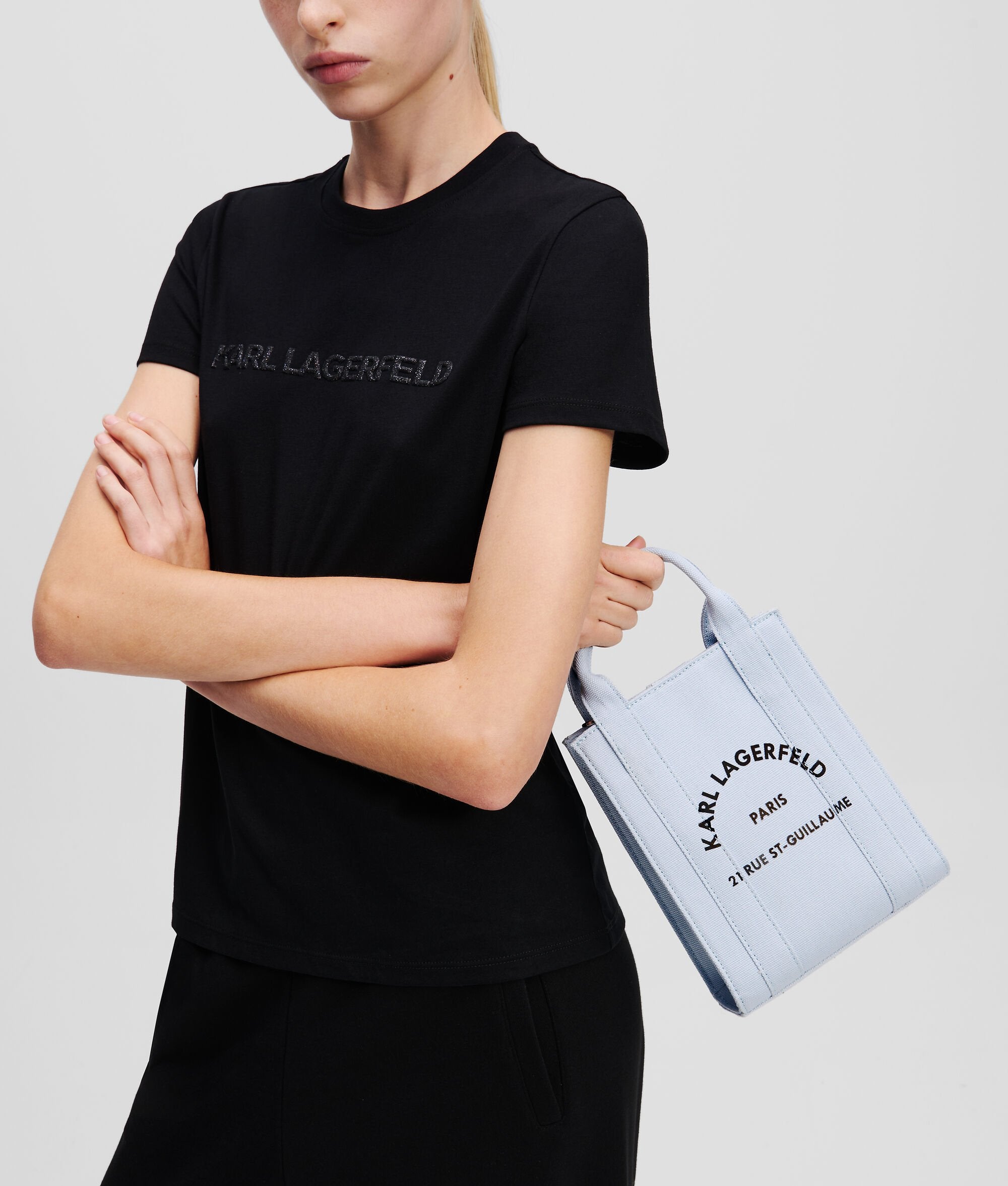 Rue St-Guillaume Square Small Tote Bag Kentucky Blue Kentucky Blue