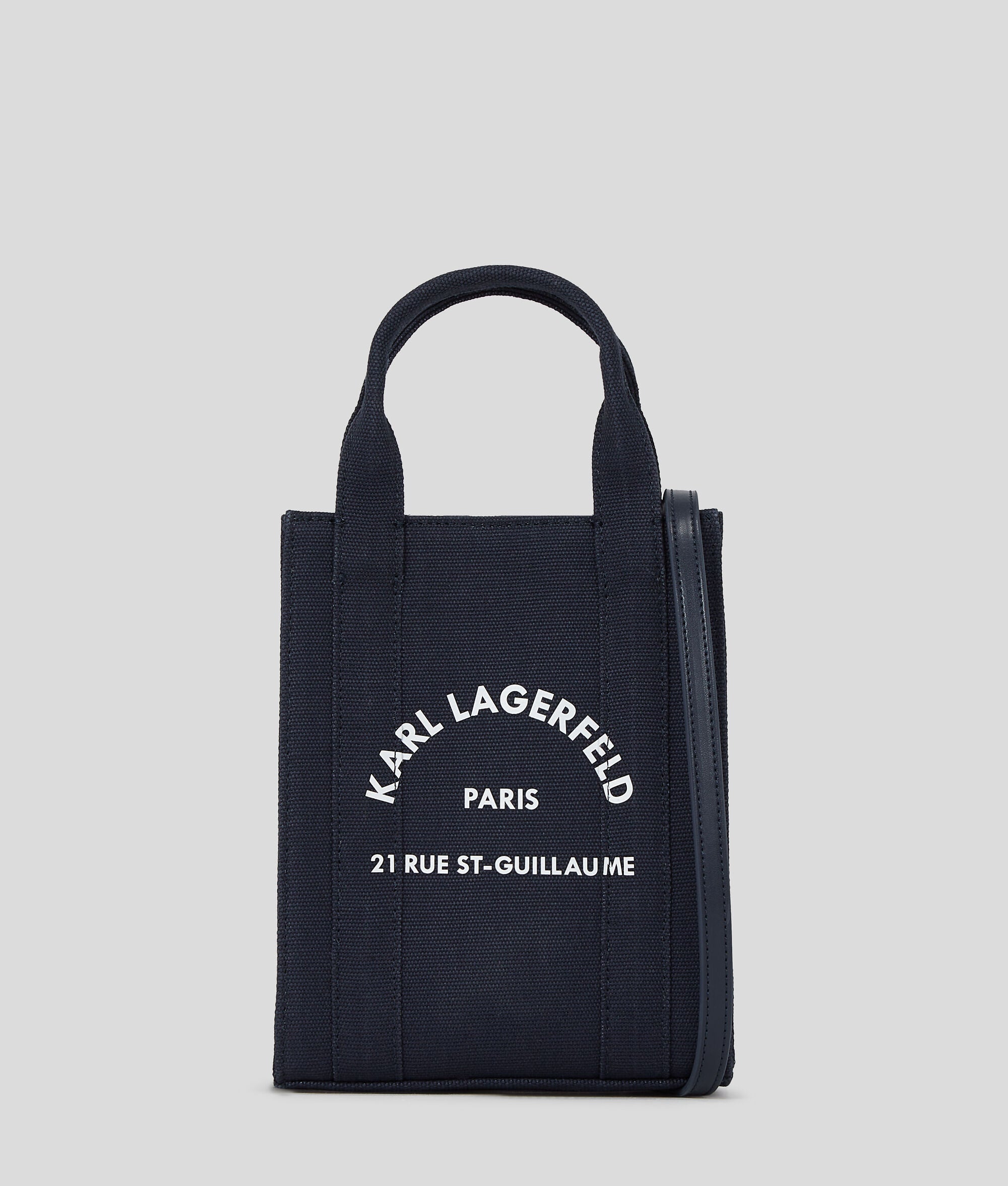 Rue St-Guillaume Square Small Tote Bag Black Iris Black Iris