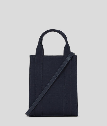 KarlLagerfeld Rue St-Guillaume Square Small Tote Bag Black Iris