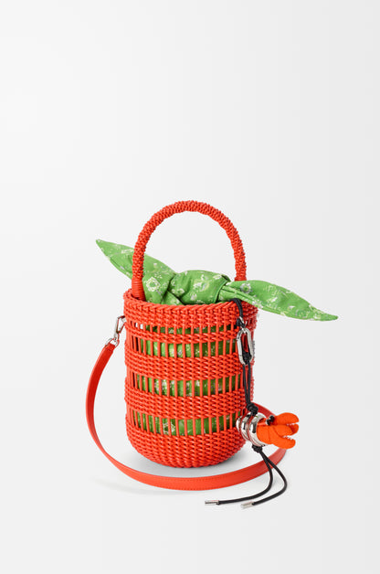 Loewe Weaved bucket in nappa leather