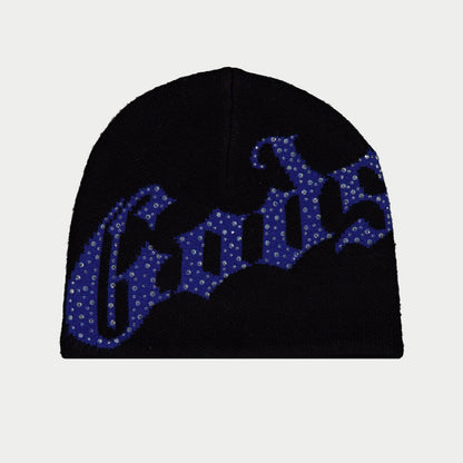 Godspeed Og Logo Studded Beanie (Black / Blue)