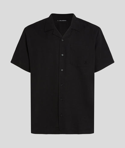 Karl Lagerfeld Kameo Short-Sleeved Shirt Black