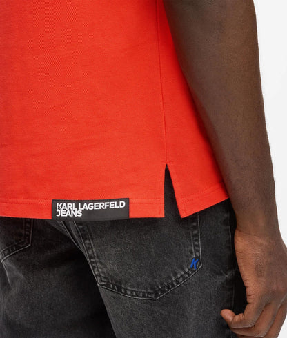 Karl Lagerfeld Logo Polo Shirt Grenadine