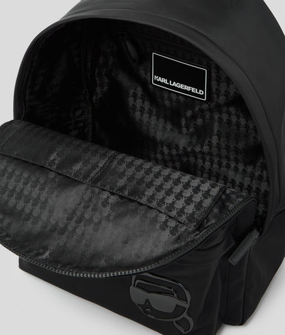 KarlLagerfeld Ikon K Nylon Backpack Black
