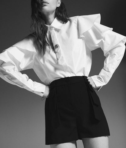 KarlLagerfeld Kl X Joann Large Shoulder Bag White/Black