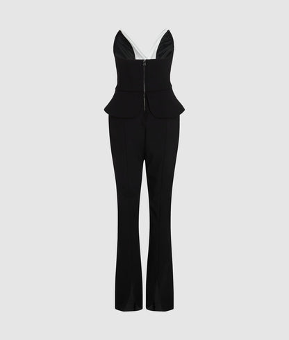 Karl Lagerfeld Kl Studio Jumpsuit Black/White