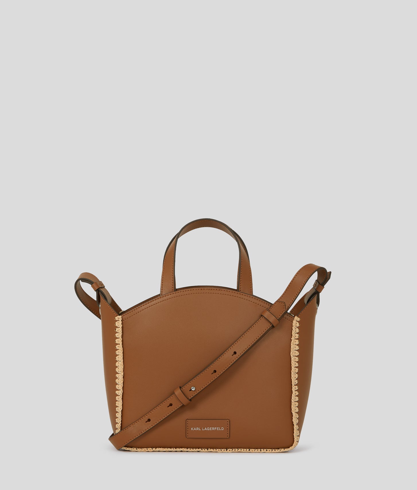 KarlLagerfeld Kcircle Perforated Small Tote Bag Natural-Tan