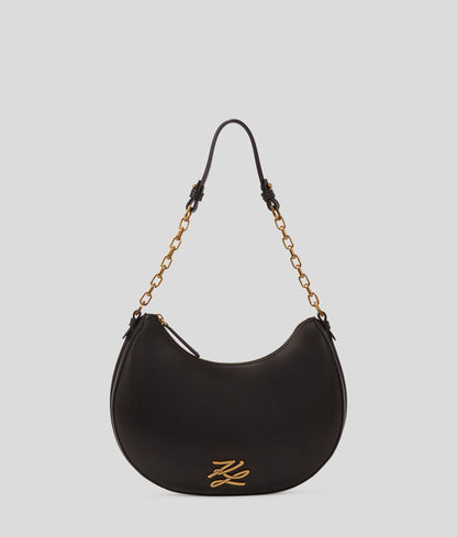 KarlLagerfeld Kautograph Moon Shoulder Bag Black