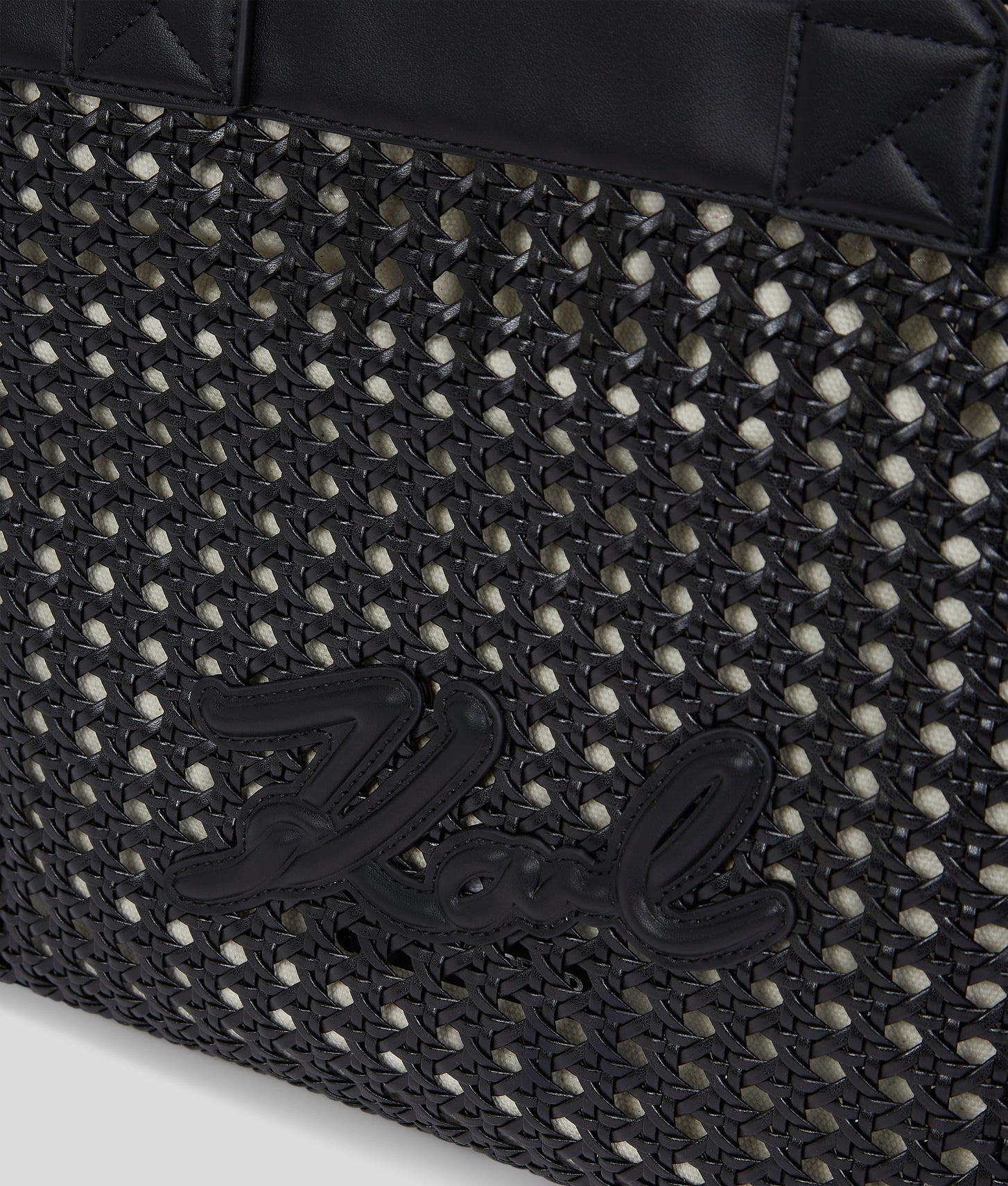 KarlLagerfeld Kskuare Medium Tote Bag Black-Nickel