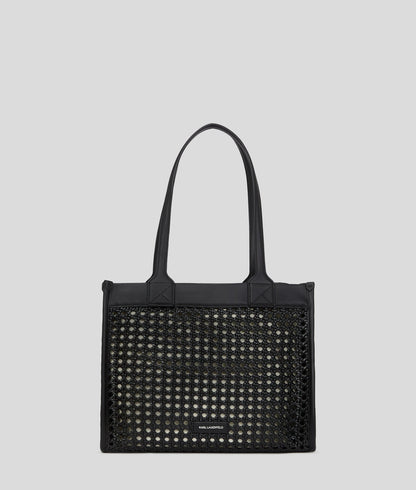 KarlLagerfeld Kskuare Medium Tote Bag Black-Nickel