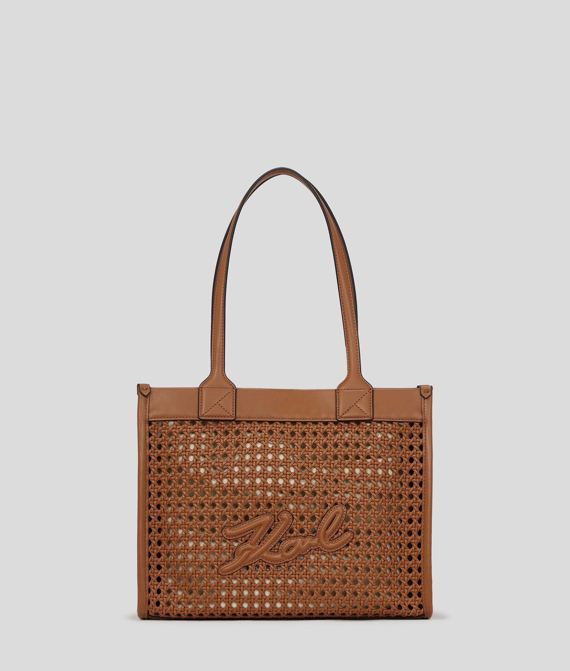 KarlLagerfeld Kskuare Medium Tote Bag Dark Tan