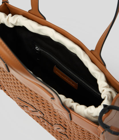 KarlLagerfeld Kskuare Medium Tote Bag Dark Tan