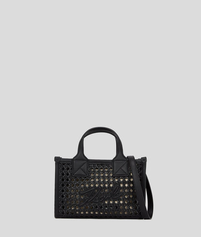 KarlLagerfeld Kskuare Small Tote Bag Black-Nickel